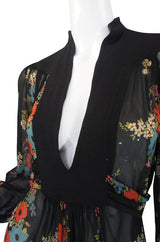 1970 Celia Birtwell Print Ossie Clark Dress