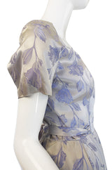 1950s Silvered Lavender Suzy Perette Dress