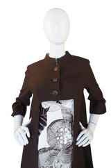 1960s Rayon Print Dress & Unusual Jacket