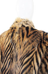 1970s Amazing Striped Goat Fur Jacket