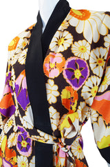 1960s Rayon Hostess Caftan Kimono