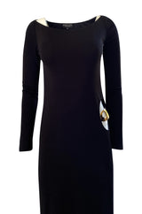 Important Fall 1996 Tom Ford for Gucci KeyHole Gown w Gold G-string Belt