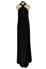 Recent Dsquared2 by Dean & Dan Black Jersey Halter Dress a Attached Cape