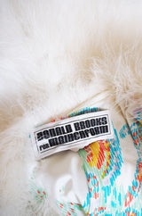 1973 Donald Brooks Ostrich Feather Maxi Coat