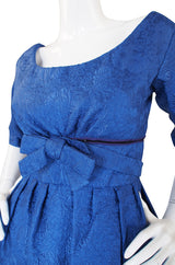 1950s Numbered Christian Dior Silk Brocade Dress