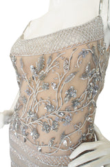 1990s Fine Bead & Sequin Valentino Dress