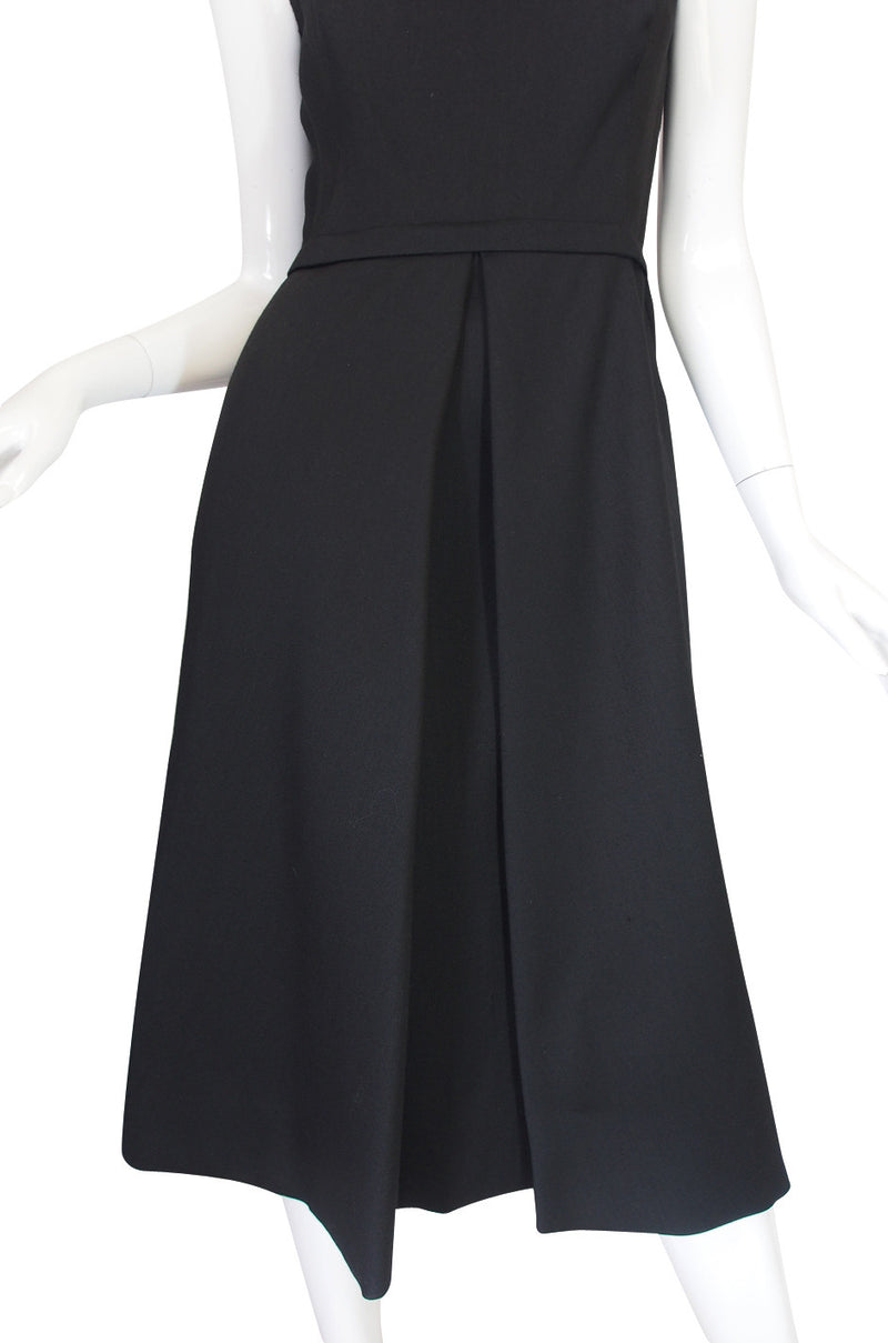1960s Nina Ricci Black Silk Shift Dress & Jacket