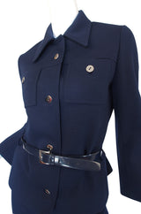 1960s Miss Dior Deep Blue Structured Suit