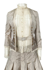 Spring 2005 Alexander McQueen 'It's Only a Game' Runway Skirt & Jacket Set