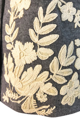 1950s Helen Bond Carruthers Cashmere & Antique Cording Sweater Cardigan