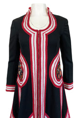 Documented 1970 Malcolm Starr by Youssef Rizkallah Ad Campaign Flared Patchwork Coat or Dress