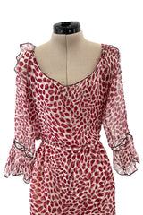 Light as Air Spring 2004 Yves Saint Laurent by Tom Ford Silk Chiffon Lip Dress