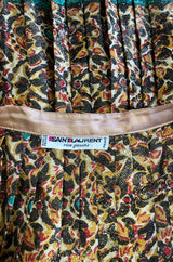 F/W 1984 Yves Saint Laurent Ad Campaign Documented Metallic Skirt