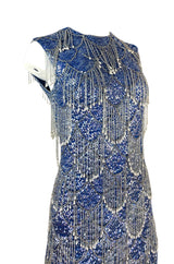 1950s Sorelle Fontana Alta Moda Couture Sequin, Bead  & Pearl Dress