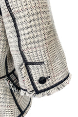 Recent Louis Vuitton Fringe Edging Detailed Wool 'Blanket' Jacket