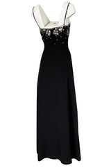 Spring 1974 Chloe by Karl Lagerfeld Sequin Dress Set as Seen on Sylvie Vartan