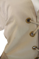 Rare 1980s Yves Saint Laurent Safari Dress