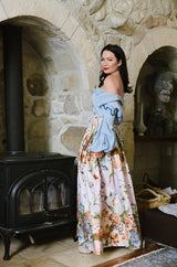 F/W 2016 Johanna Ortiz 'Maxmiliana' Off Shoulder Denim Top