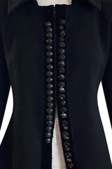 Immaculate 1990s Christian Lacroix Haute Couture Tailored Jacket w Extravagant Buttons