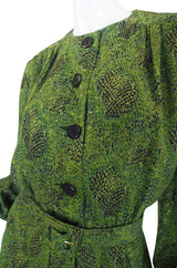 1971 Givenchy Haute Couture Silk Dress