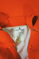 1960s Orange Courreges A-Line Dress