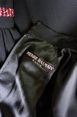1960s Numbered Couture Balmain Dress
