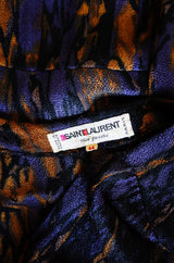 1970s Yves Saint Laurent Silk Knit Dress