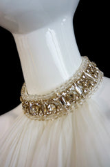 PF/W2011 McQueen Crystal Feather Gown