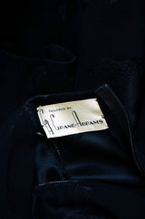 1940s Silk Draped Femme Fatale Dress