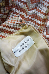 1960s Brocade & Fur Oscar De La Renta