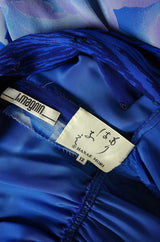 1980s Silk Chiffon & Sequin Hanae Mori