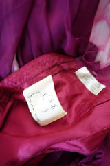 1970s Silk Chiffon Hanae Mori Caftan