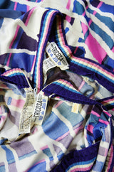 1970s French Pretty Print Dress & Jacket