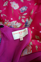 1990s Pink Ungaro Dress & Fringe Scarf