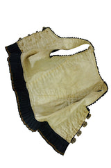 Antique Silver Buckle Gold Thread Vest
