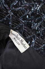1960s Sequin and Mink Jacket & Dress