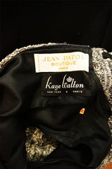 Rare 1960s Jean Patou Knit & Wool Dress