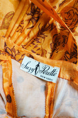 1950s Draped Silk Suzy Perette Dress