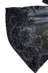 c1900 Jet Bead & Silk Evening Coat