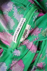 1960s Robert Morton Floral Maxi Dress