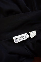 1970s Lanvin Black Jersey Jumpsuit