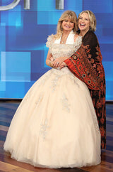 Incredible 1970s Gottex Plunging Light Print Nylon Caftan Dress