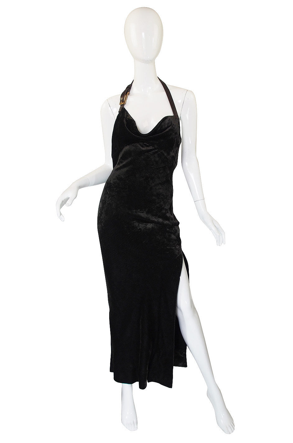 1990s Galliano for Christian Dior Velvet Gown Shrimpton Couture 1990s Galliano for Christian Dior Velvet Gown Shrimpton Couture