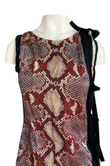 Spring 2009 Prada Runway Snakeskin Print Open Side Dress