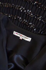 1983 Yves Saint Laurent Crepe & Sequin Dress