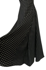 S/S 2000 Yves Saint Laurent by Alber Elbaz Black & White Strapless Dress