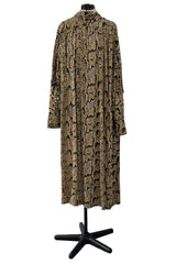 Iconic Pre-Fall 2018 Celine by Pheobe Philo Snake Print 'Boa" Jersey Dress