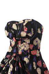 Iconic Resort 2008 Prada Runway & Ad Campaign Silk Floral Couture Dress