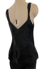 Gorgeous Spring 2005 Christian Dior by John Galliano Black Silk & Lace Dress