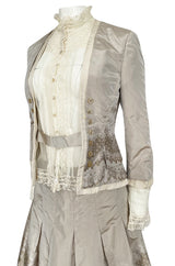 Spring 2005 Alexander McQueen 'It's Only a Game' Runway Skirt & Jacket Set